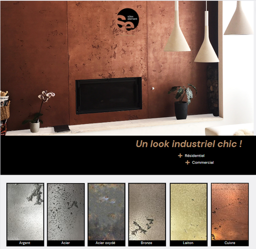 Samples - Concrete skin | Metal finish 4''x4''